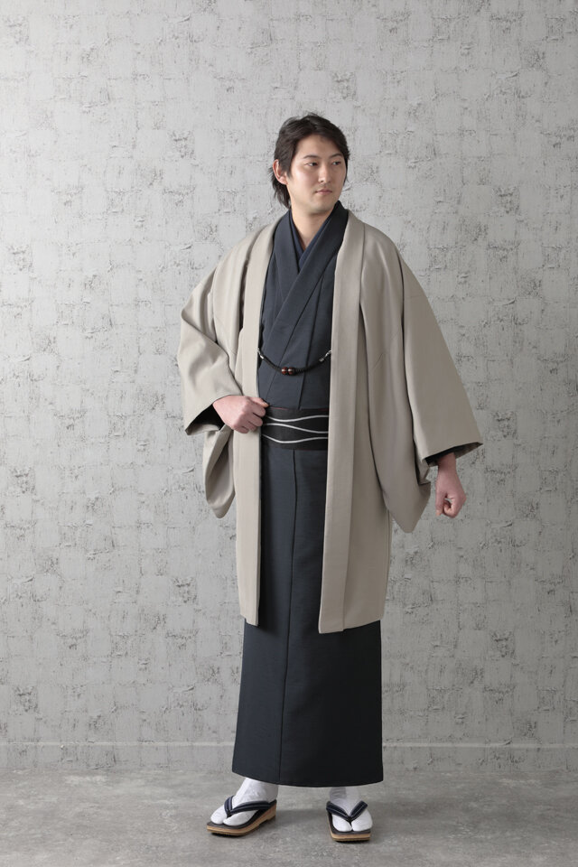 男紬無地
